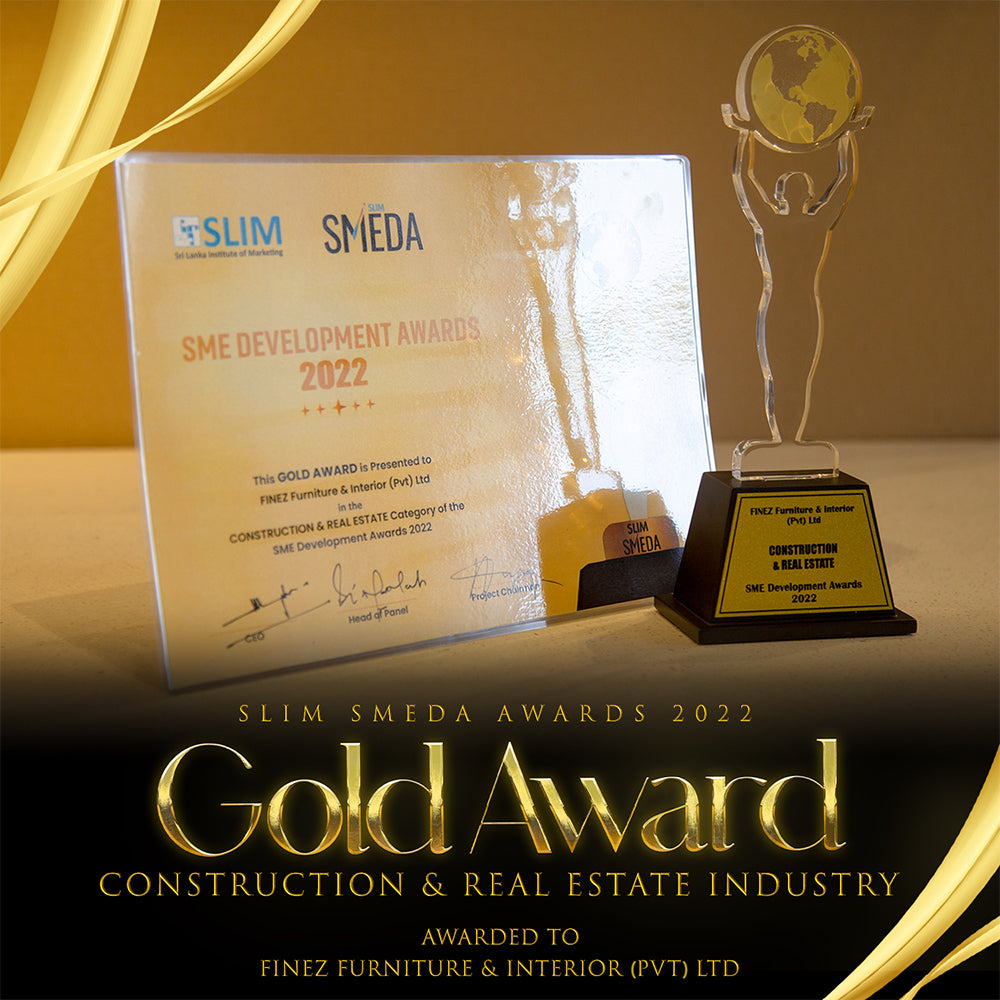 FINEZ Furniture & Interior Clinches The Prestigious GOLD AWARD at SLIM SME Development Awards 2022