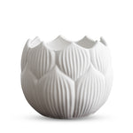 White Round Ceramic Pot