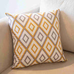 Geometric Pattern Yellow Pillow Cover