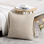 Khaki Comfort Polyester Pillow Cover