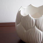 White Round Ceramic Pot