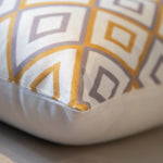 Geometric Pattern Yellow Pillow Cover