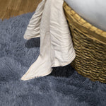 Tie Dye Round Fuzzy Rug