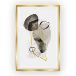 Gold and  Black Abstract Wall Frame