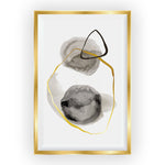 Gold and  Black Abstract Wall Frame