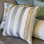 Stripped Pattern Pillow Cover With Insert