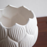 White Round Ceramic Pot