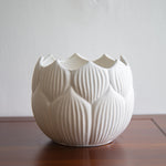 White Round Ceramic Pot