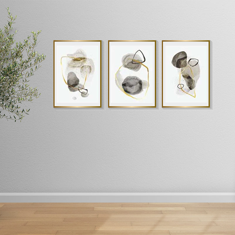 Gold and  Black Abstract Wall Frame