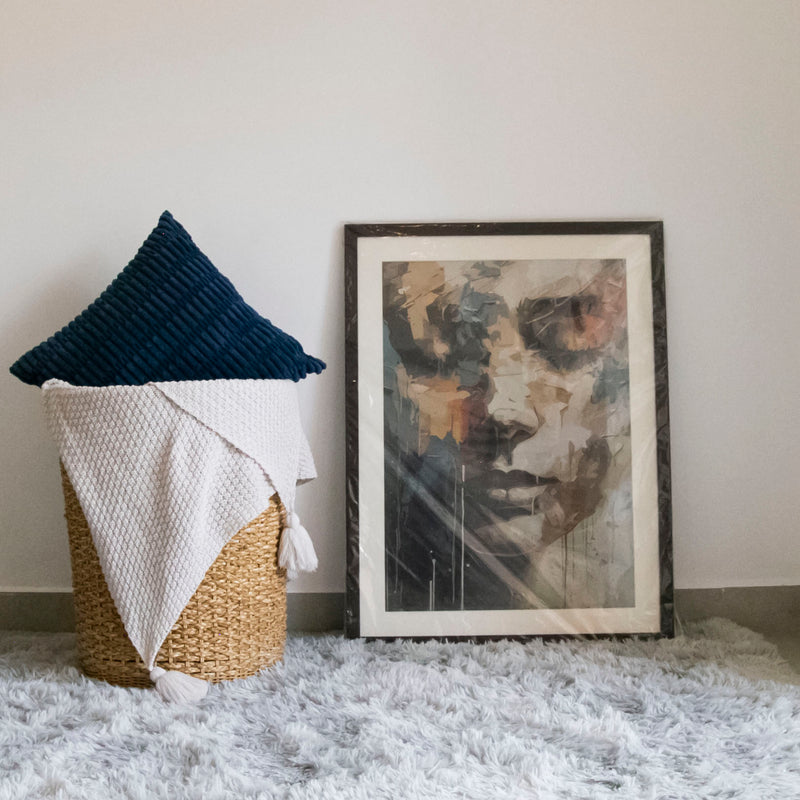 Abstract Woman Face Wall Frame