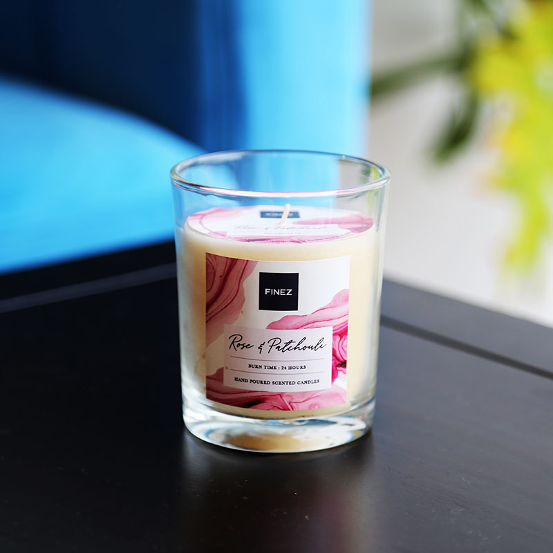 Rose and Patchouli Luxe Candle